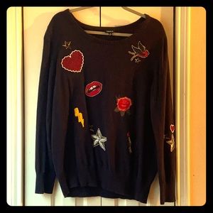 Torrid tattoo-patch sweater